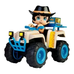 PINYPON Coleccionables Y Mini Mundos*- Dinosaurio con quad Action