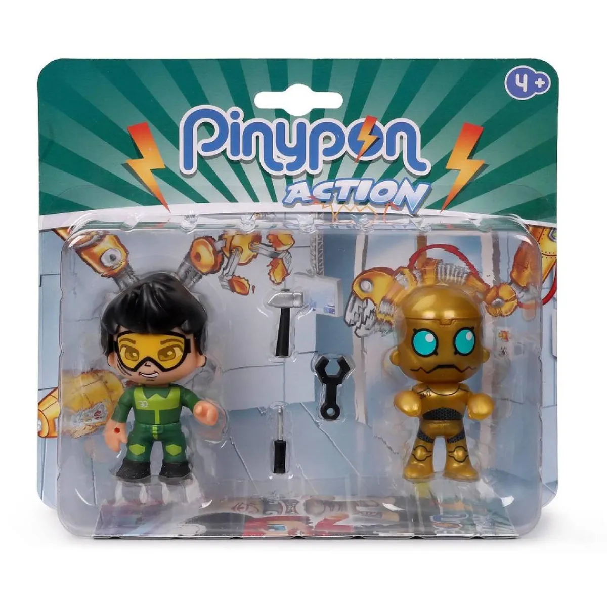 PINYPON Coleccionables Y Mini Mundos*- Figuras Mecánico y Robot Action