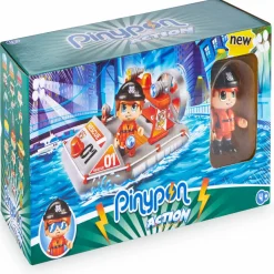 FAMOSA Coleccionables Y Mini Mundos*Pinypon - Lancha de Policía