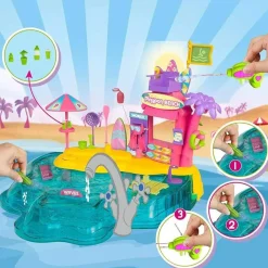 PINYPON Coleccionables Y Mini Mundos*- Playset de playa con accesorios y mini muñeca ㅤ
