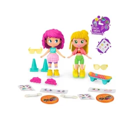 PINYPON Coleccionables Y Mini Mundos*- Set de 2 chicas sobre ruedas