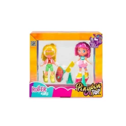 PINYPON Coleccionables Y Mini Mundos*- Set de 2 chicas sobre ruedas