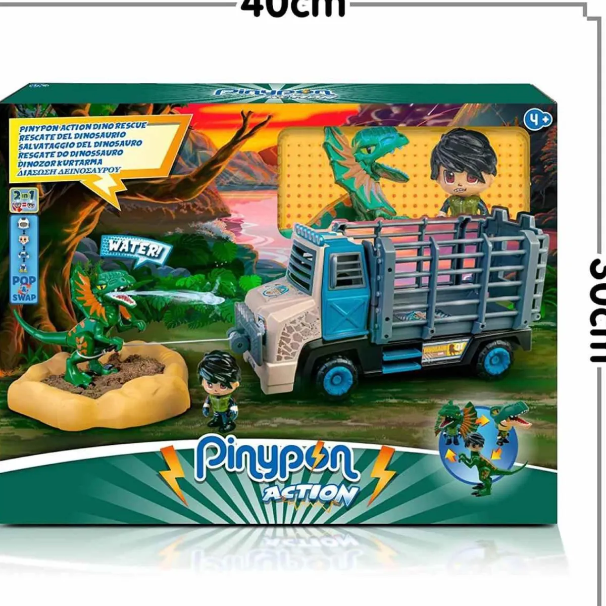 PINYPON Coleccionables Y Mini Mundos*Action - Rescate del dinosaurio