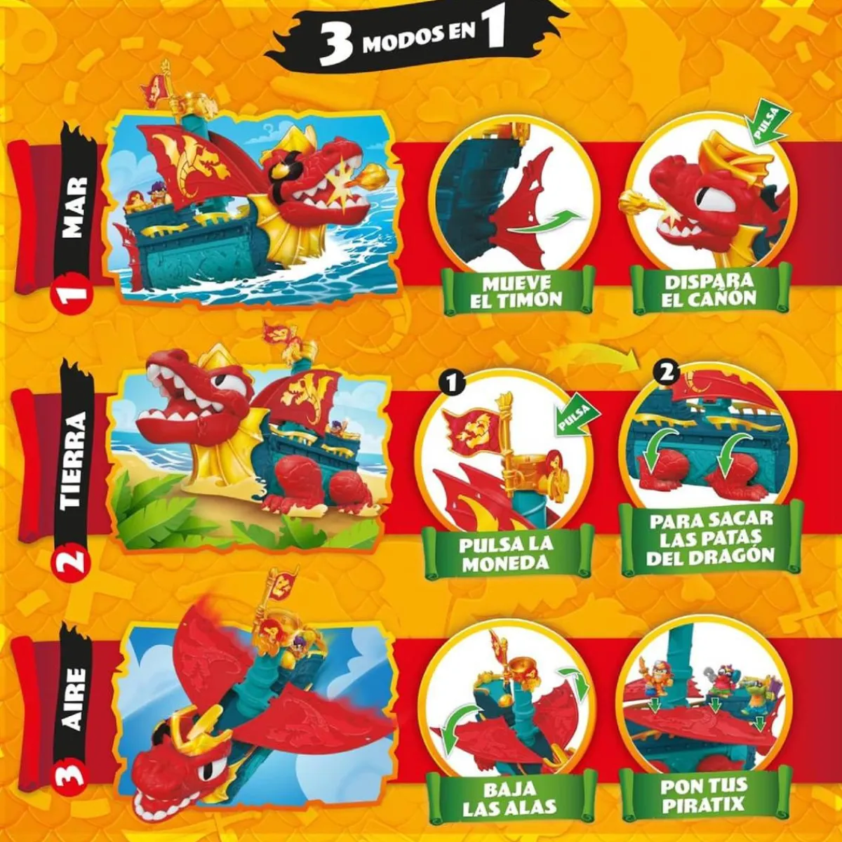 PIRATIX Figuras De Acción*- Dragon Ship