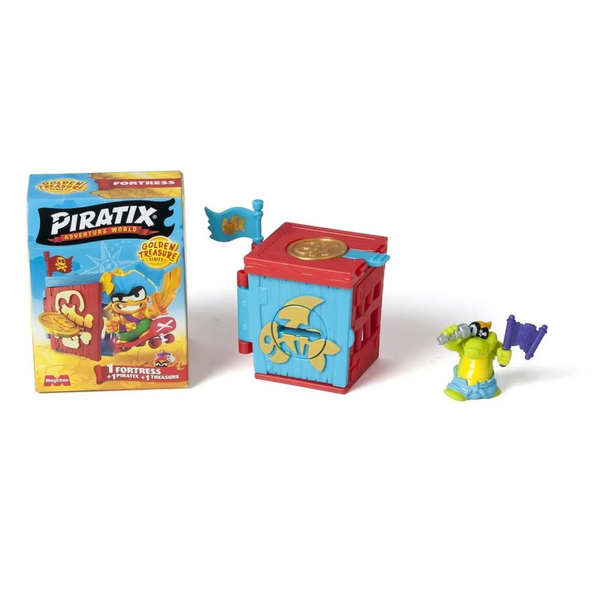 MARTOMAGIC SL-MAGIC BOX INT Figuras De Acción*Piratix - Sobre Fortaleza sorpresa serie Golden Treasure