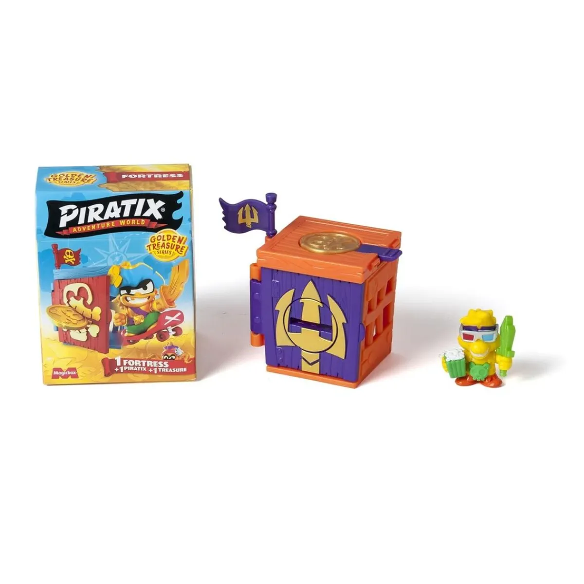 MARTOMAGIC SL-MAGIC BOX INT Figuras De Acción*Piratix - Sobre Fortaleza sorpresa serie Golden Treasure