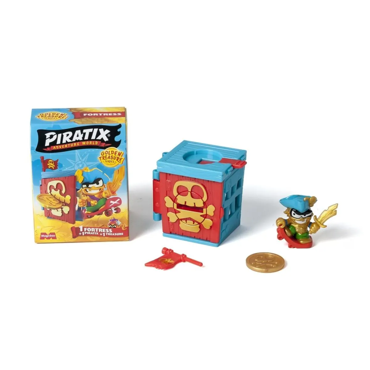 MARTOMAGIC SL-MAGIC BOX INT Figuras De Acción*Piratix - Sobre Fortaleza sorpresa serie Golden Treasure