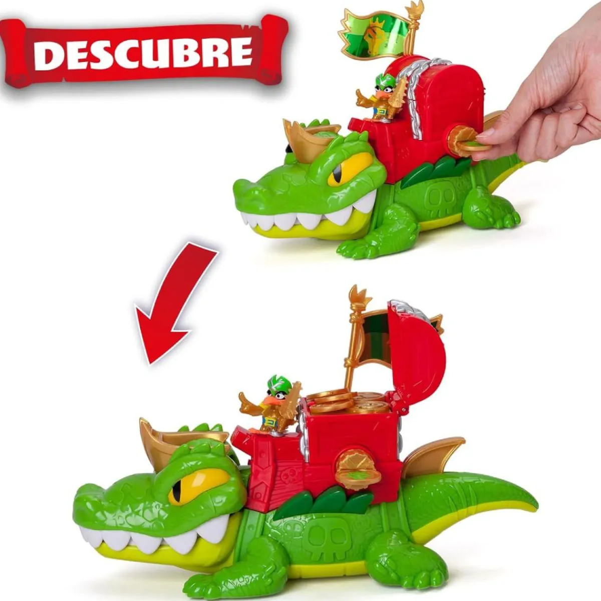 PIRATIX Figuras De Acción*Crazy Jungle - King Croc