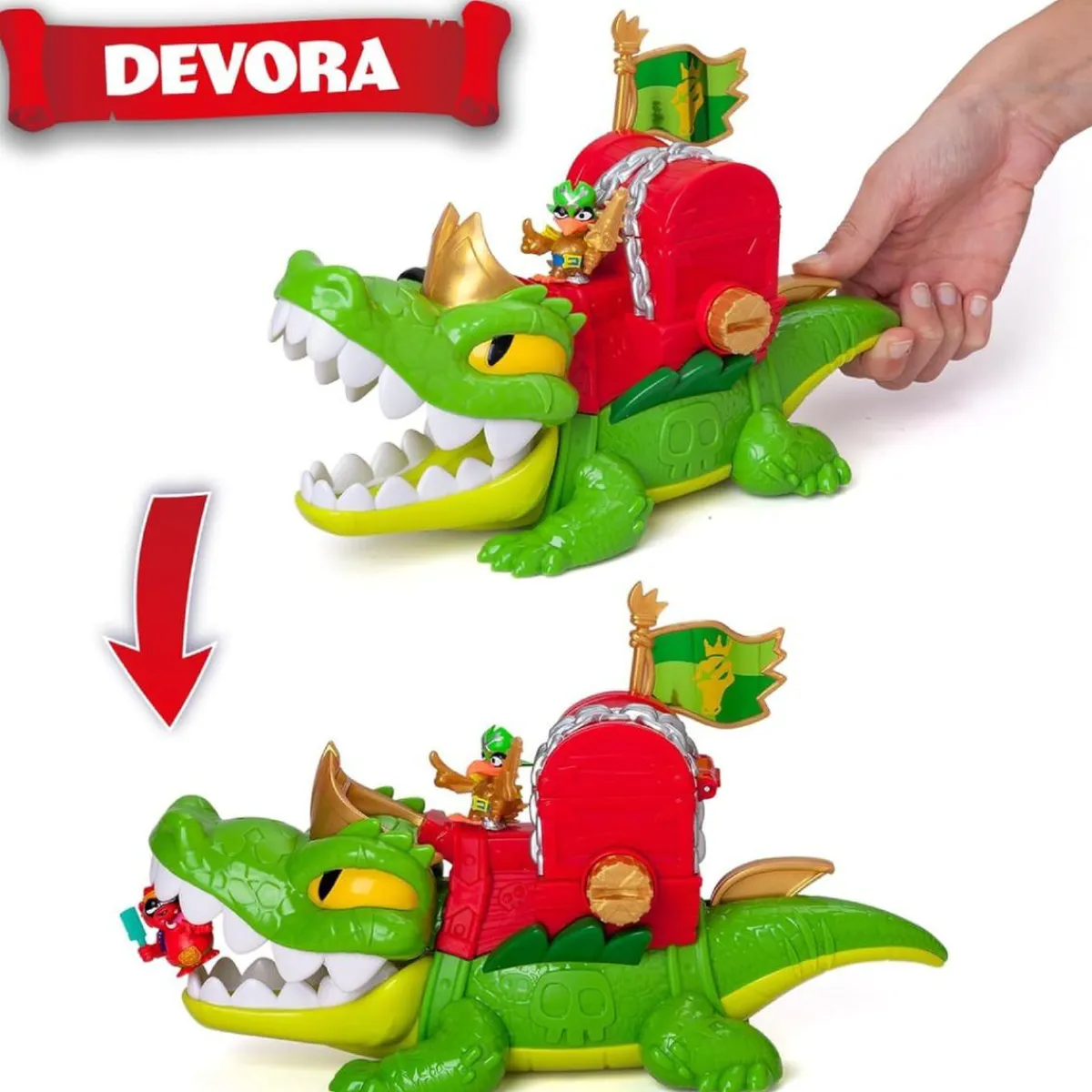PIRATIX Figuras De Acción*Crazy Jungle - King Croc