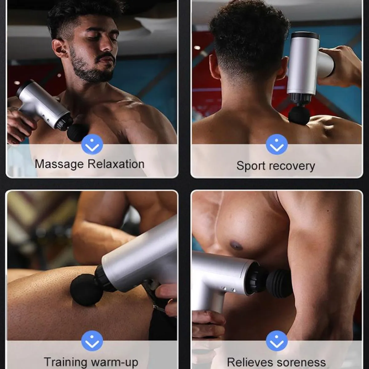 KLACK EUROPE Figuras De Acción*Pistola de masaje Gris