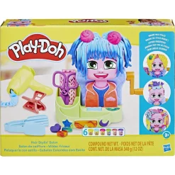 HASBRO IBERIA Steam|Arte Y Manualidades*Play-Doh - Juguete Creativo Estilo Peluquería con Plastilina ㅤ