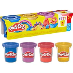 HASBRO IBERIA Steam|Arte Y Manualidades*Play-Doh - Pack 4 botes pasta de modelar (Varios Modelos)