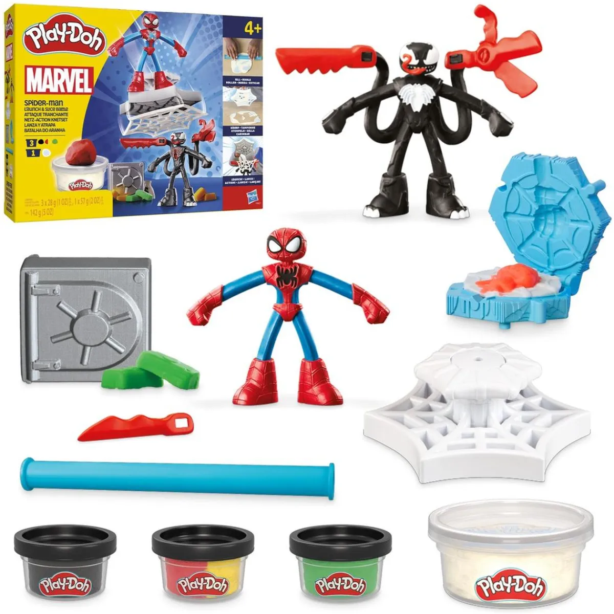 HASBRO IBERIA Steam|Arte Y Manualidades*Play-Doh - Spider-man Lanza y atrapa
