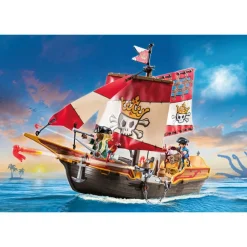 PLAYMOBIL Juguetes De Construcción*- Barco Pirata con Aventuras y Accesorios Marinos ㅤ