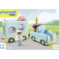 PLAYMOBIL Juguetes De Construcción*- Camión de donut con función de apilado y clasificación ㅤ