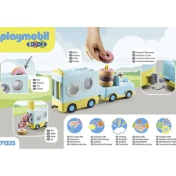 PLAYMOBIL Juguetes De Construcción*- Camión de donut con función de apilado y clasificación ㅤ