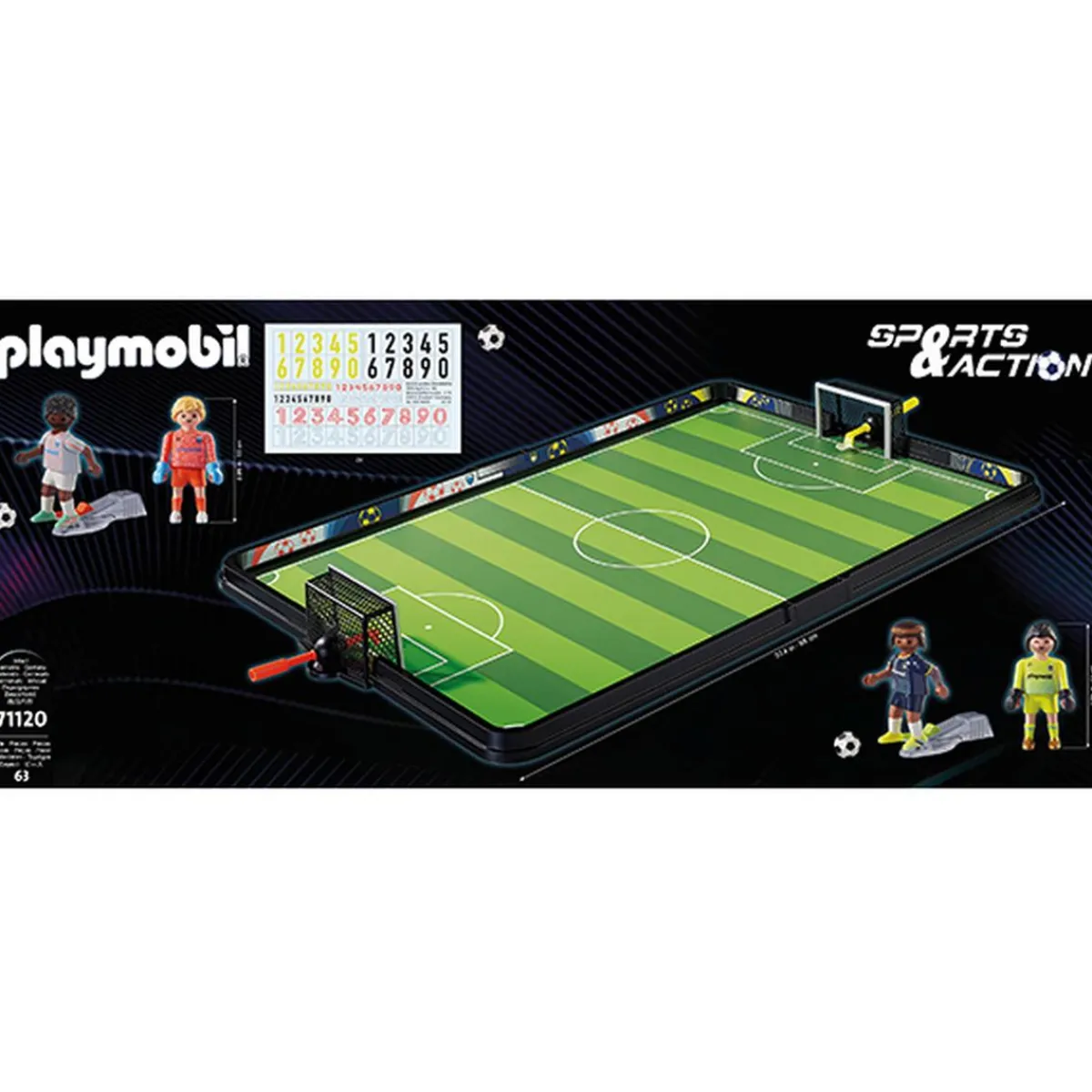 PLAYMOBIL Juguetes De Construcción*- Campo de fútbol - 71120