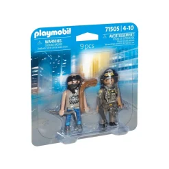 PLAYMOBIL Juguetes De Construcción*- Dúo de Acción: SWAT & Bandido ㅤ