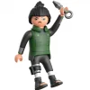 PLAYMOBIL Juguetes De Construcción*- Figura de Shikamaru con chaleco verde, pantalón y botas negras y Kunai ㅤ