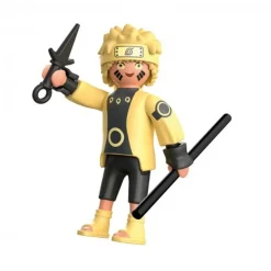 PLAYMOBIL Juguetes De Construcción*- Figura Naruto con camisa amarilla y bastón ㅤ