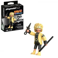 PLAYMOBIL Juguetes De Construcción*- Figura Naruto con camisa amarilla y bastón ㅤ