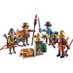 PLAYMOBIL Juguetes De Construcción*- Figuras Defensores del Reino Novelmore ㅤ