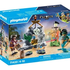 PLAYMOBIL Juguetes De Construcción*- Juguete Caza del Tesoro Pirata ㅤ
