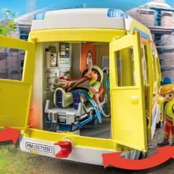 PLAYMOBIL Juguetes De Construcción*- City Life Ambulancia con luz y sonido ㅤ