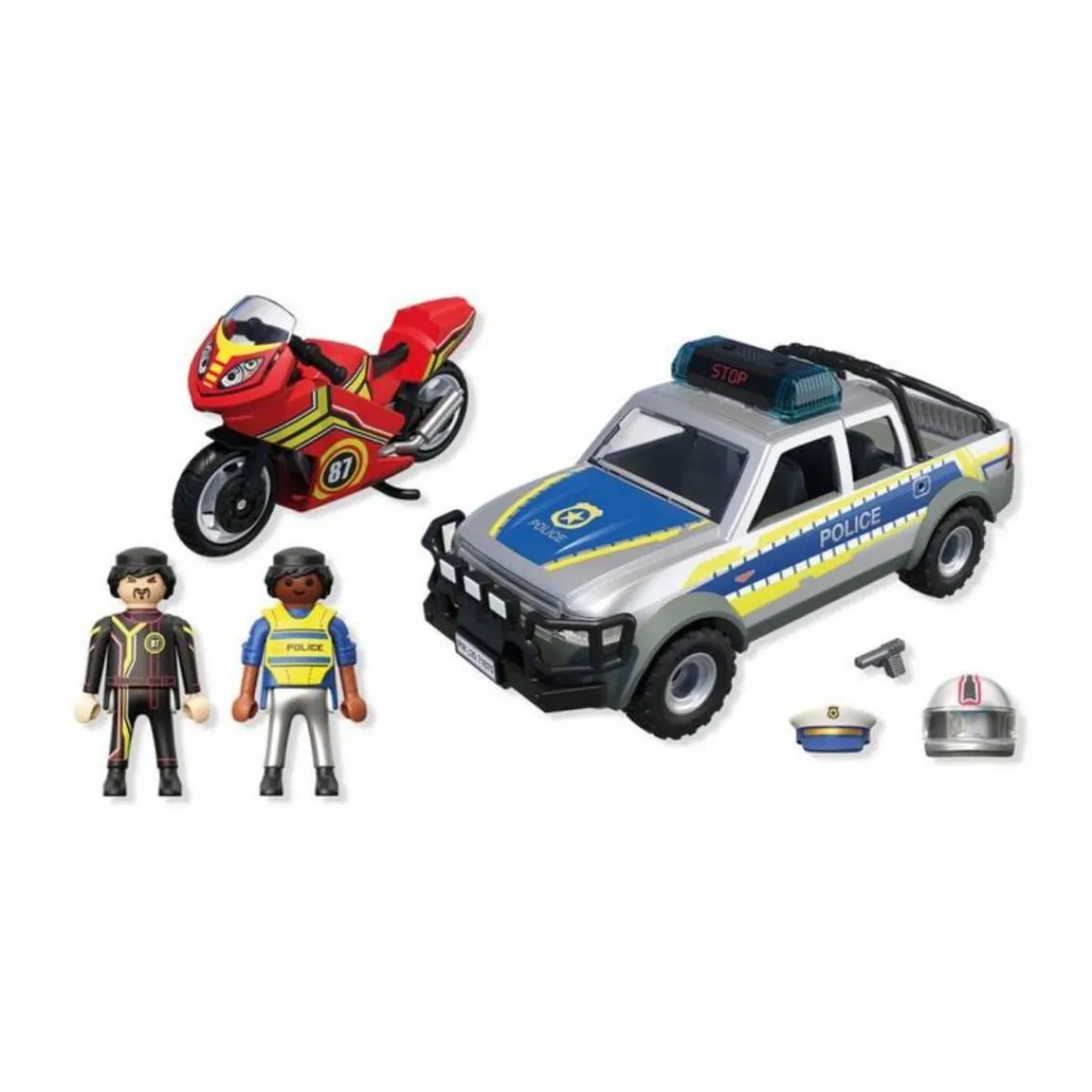 PLAYMOBIL Juguetes De Construcción*City Action - Pick Up Persecución Policial