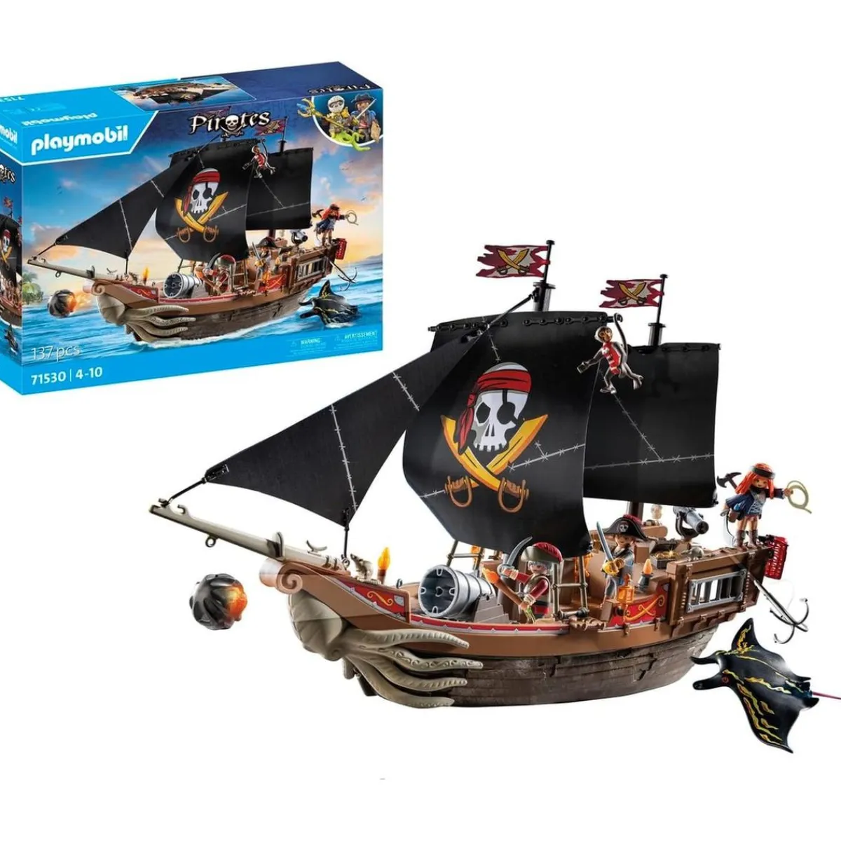PLAYMOBIL Juguetes De Construcción*Pirates - Gran Barco Pirata