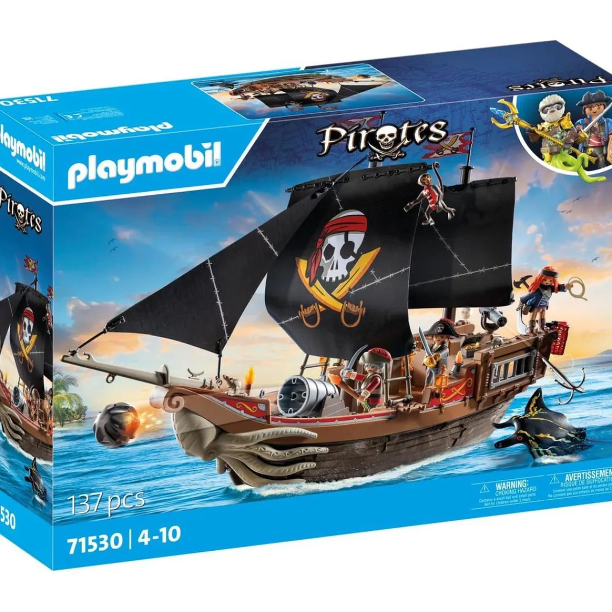PLAYMOBIL Juguetes De Construcción*Pirates - Gran Barco Pirata