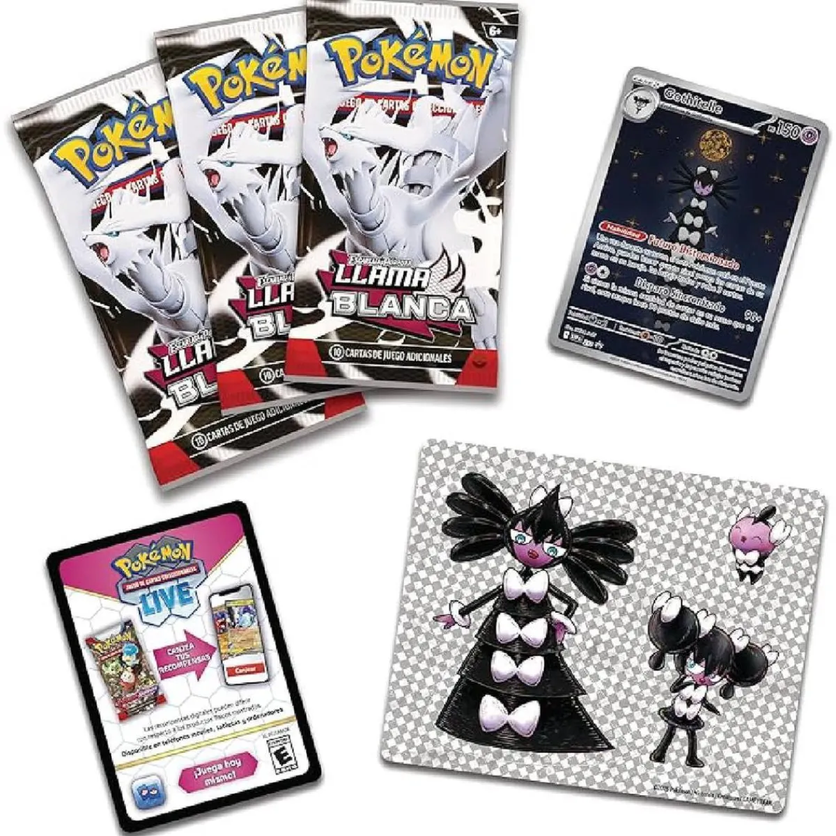 BANDAI Juegos Y Puzzles|Friki Zone*Pokémon - Colección pegatinas especiales - Llama Blanca (español)