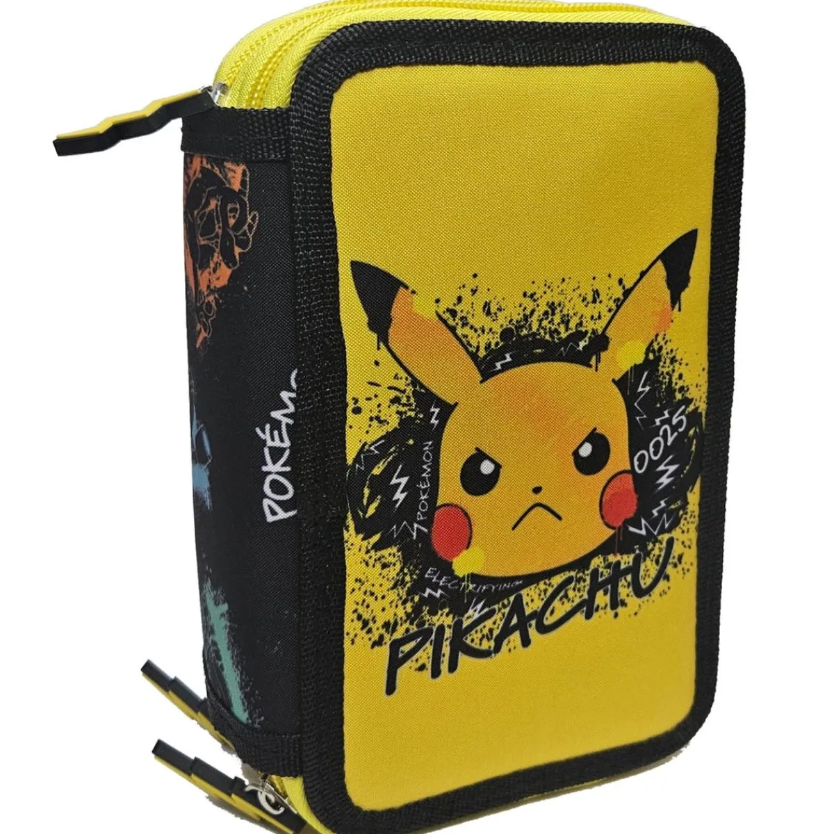 POKEMON Material Escolar*Pokémon - Plumier 3 cremalleras - Skate Face