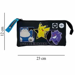 C Y P BRANDS Material Escolar*Pokémon - Portatodo triple - Colección Geo