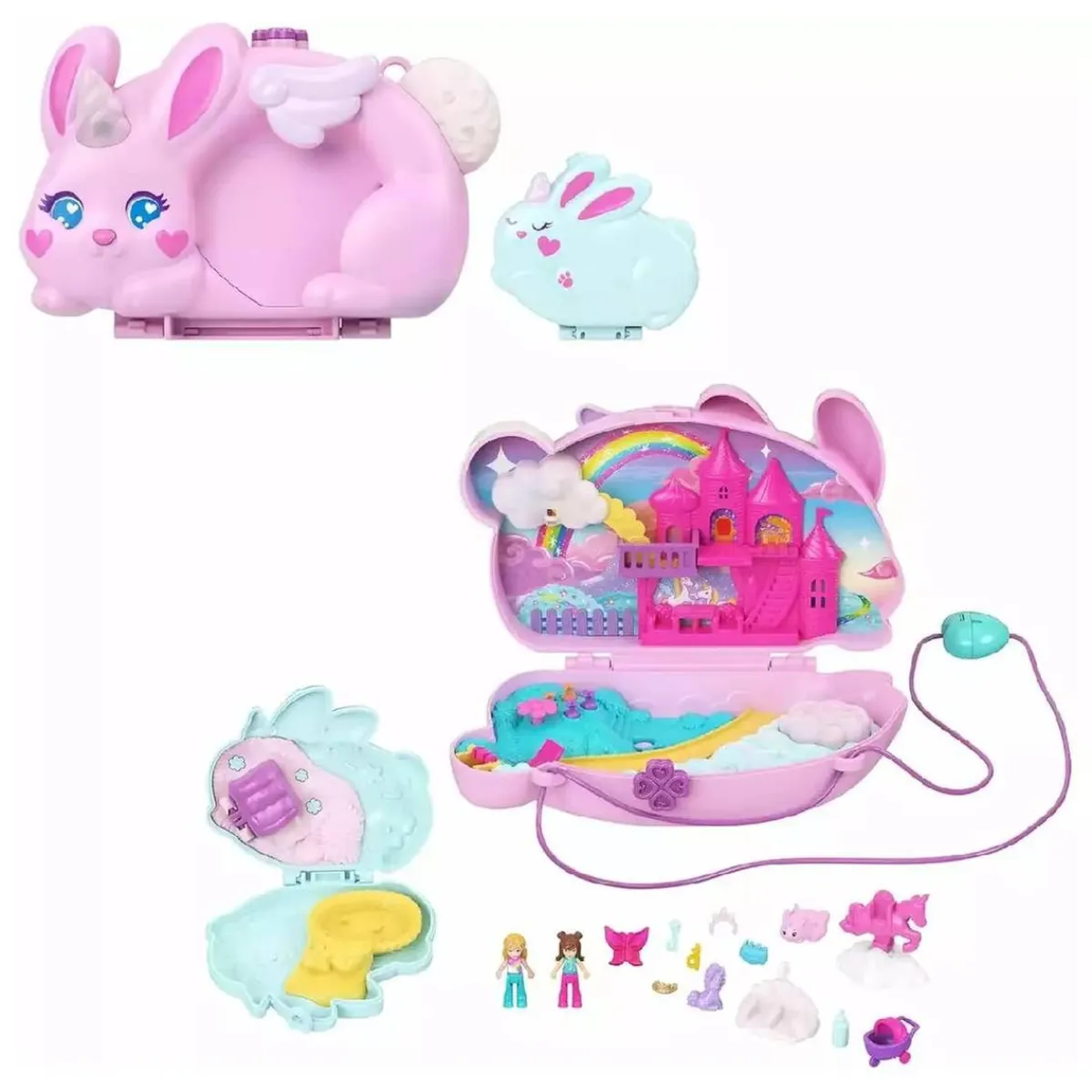 MATTEL Coleccionables Y Mini Mundos*Polly Pocket - Cofre Bolso Conejito