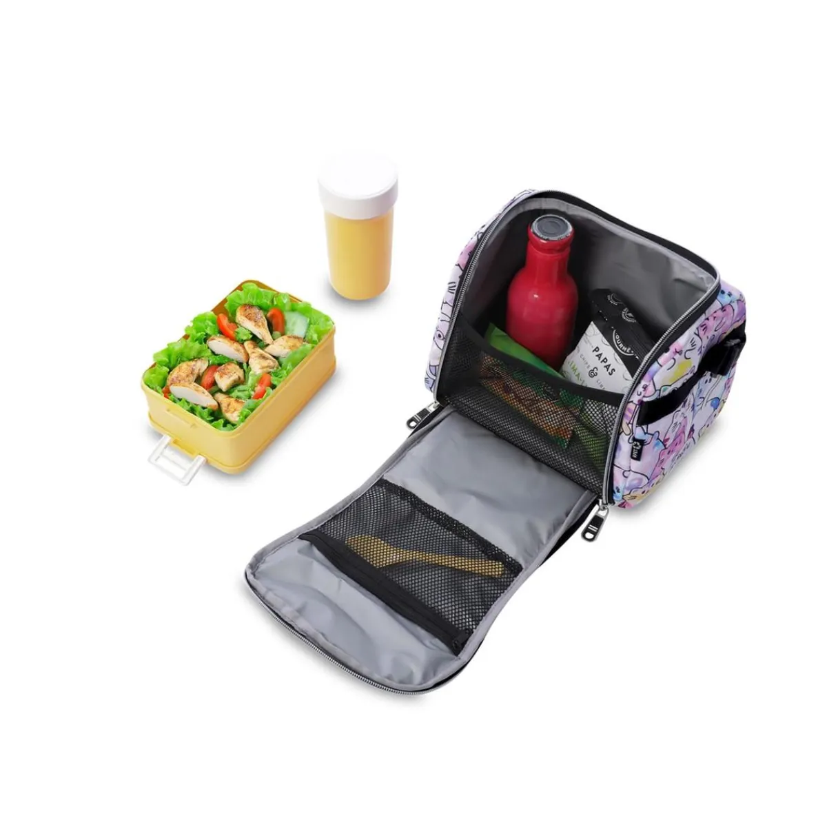 TOTTO Material Escolar*Portameriendas Resaltador Glitter - Paws