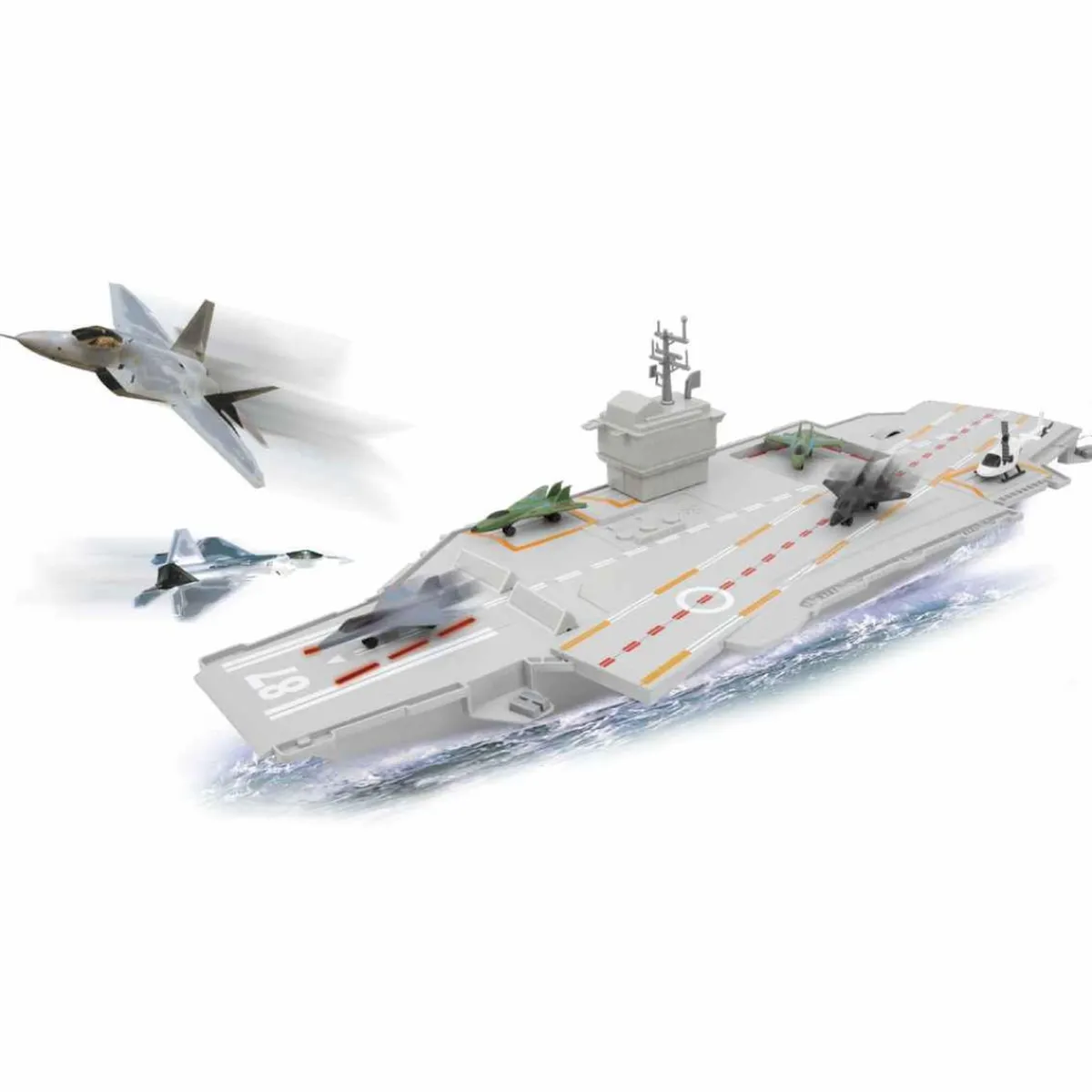 INVINCIBLE HEROS Figuras De Acción*Portaviones Militar interactivo