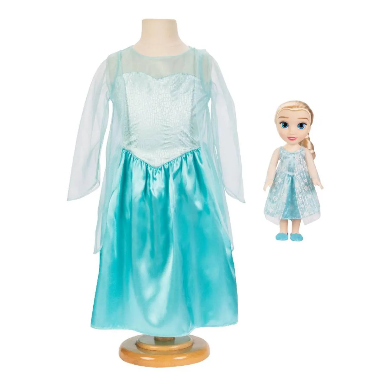 PRINCESAS DISNEY Muñecas*- Muñeca Elsa + Vestido (4-6 años)