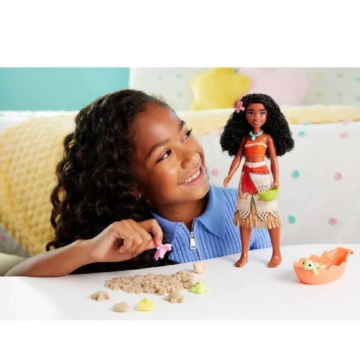 PRINCESAS DISNEY Muñecas*- Vaiana con animalitos marinos