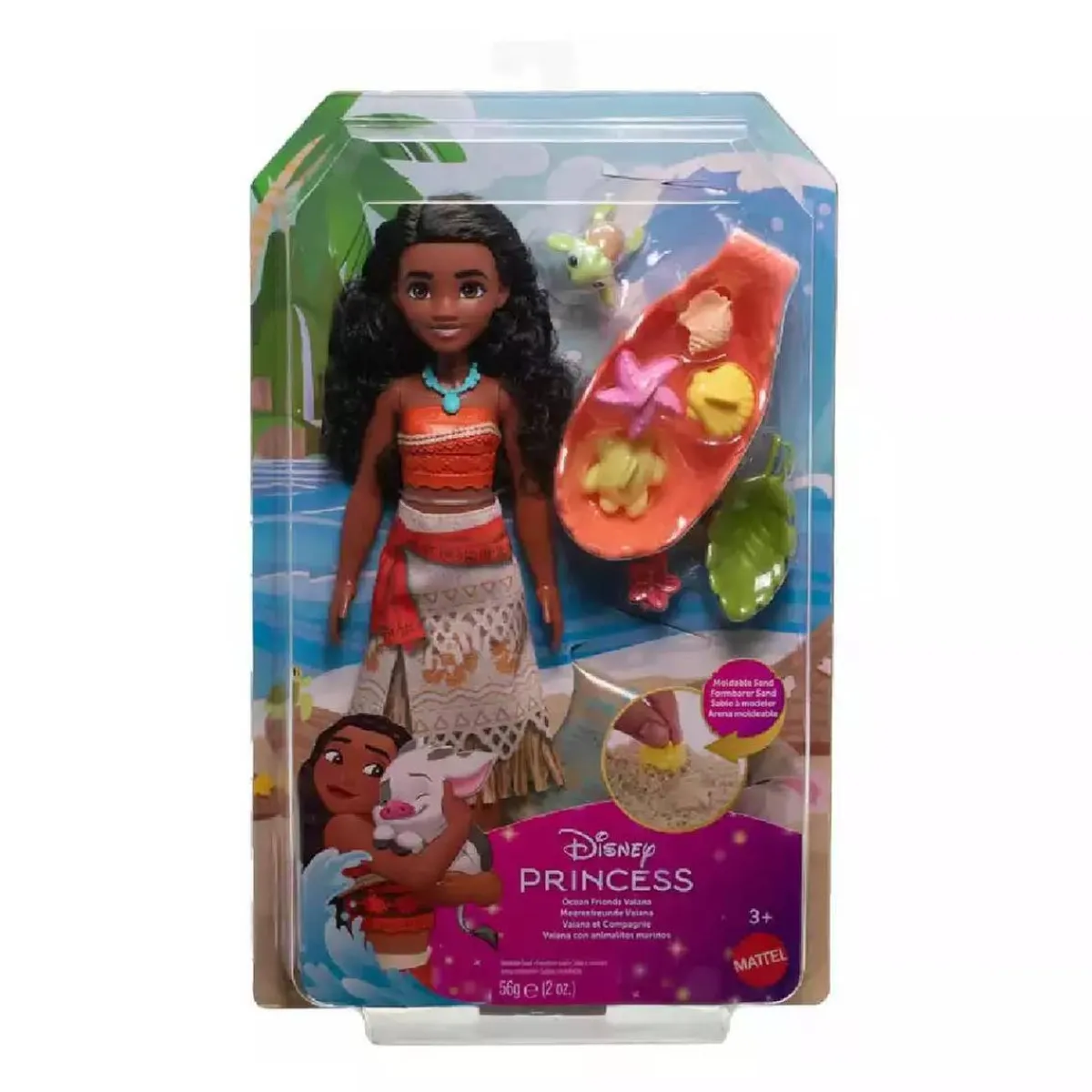PRINCESAS DISNEY Muñecas*- Vaiana con animalitos marinos