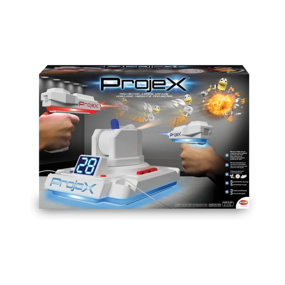 BIZAK Figuras De Acción*Projex - Proyector de juegos arcade