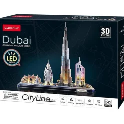 WORLD BRANDS Juegos Y Puzzles*Puzzle 3D City Line Led (Varios modelos)