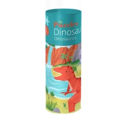 OLIVO Juegos Y Puzzles*Puzzle de tubo de dinosaurios (100 piezas)