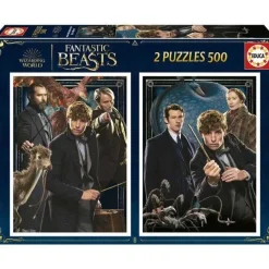 EDUCA BORRAS Juegos Y Puzzles*Puzzles Fantastic Beast 2x500 piezas con cola fix incluida