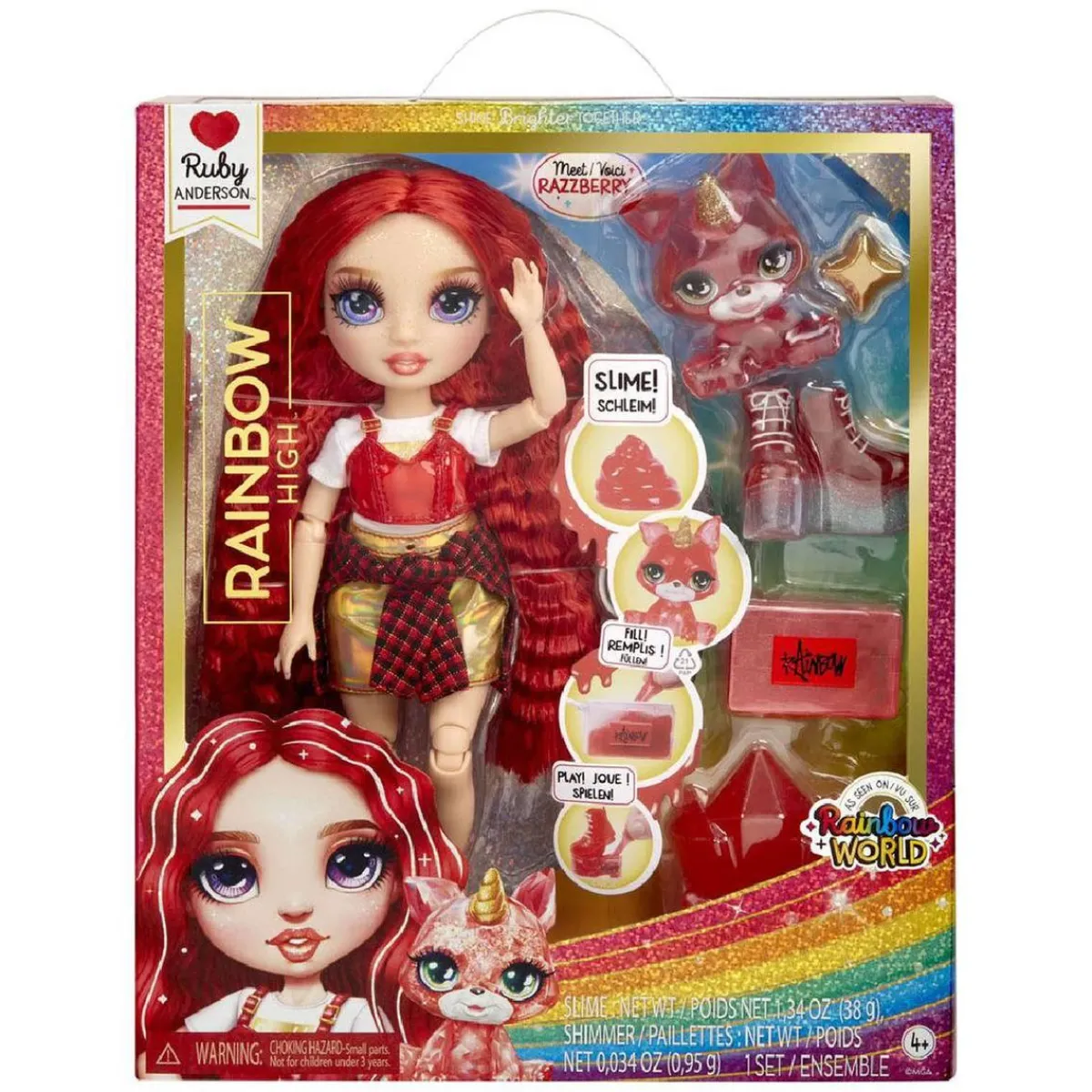 RAINBOW HIGH Muñecas*- Ruby Anderson - Muñeca Rainbow World