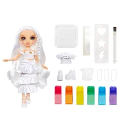 RAIMBOW HIGH Muñecas*Rainbow High - Watercolor & Create DIY - Muñeca ojos castaños