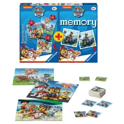 RAVENSBURGER IBÉRICA Friki Zone|Juegos Y Puzzles*Ranvensburger-Patrulla Canina-Pack juego de memoria + 3 puzzles