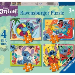 RAVENSBURGER Juegos Y Puzzles*- Puzzle Disney Stitch 4 in a box