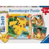 RAVENSBURGER IBÉRICA Juegos Y Puzzles*Ravensburger - 3 puzzles 49 piezas Pokémon