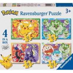 RAVENSBURGER IBÉRICA Juegos Y Puzzles*Ravensburger - 4 Puzzles de 12 a 24 piezas Pokémon